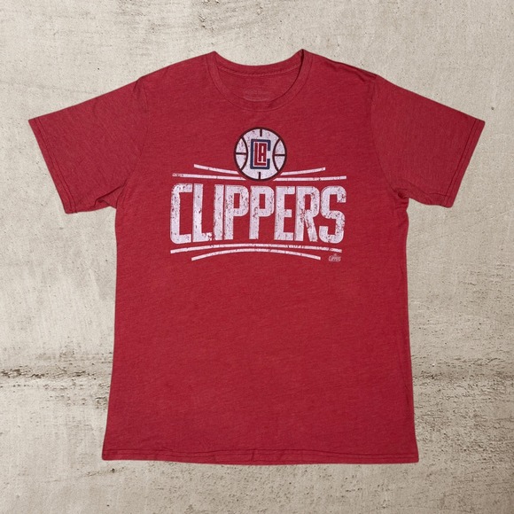 Majestic Threads Other - Los Angeles LA Clippers T-Shirt Men's Large Red NBA Basketball Graphic Tee
